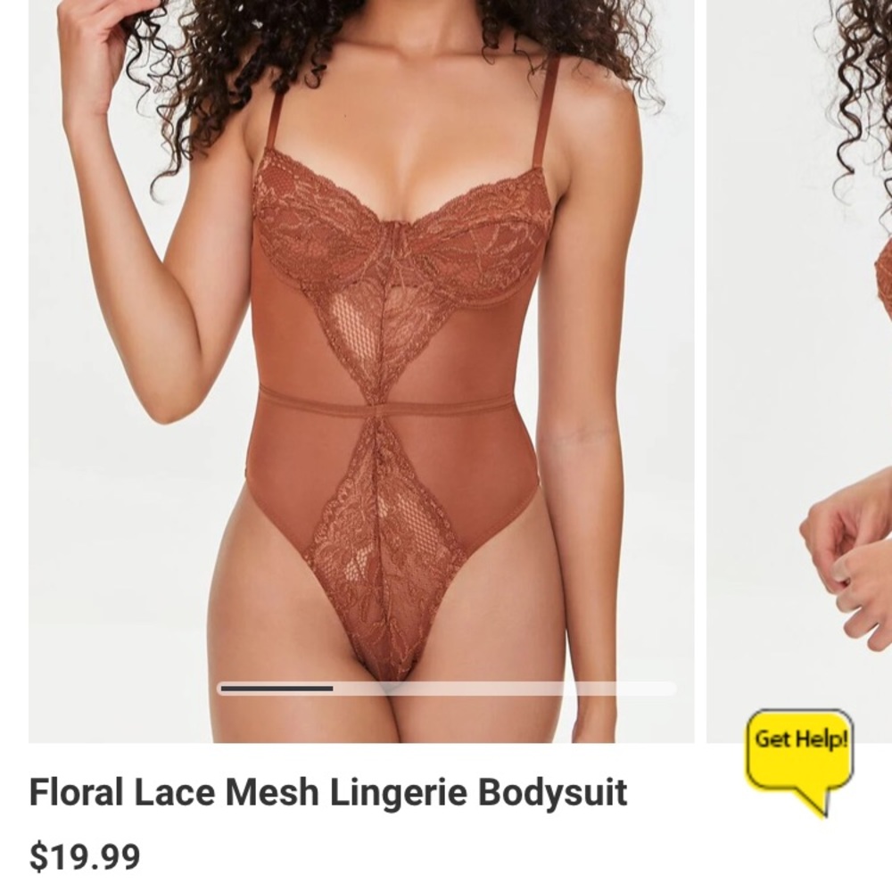 Forever 21 Lace and Mesh Bodysuit - Picture 5 of 6